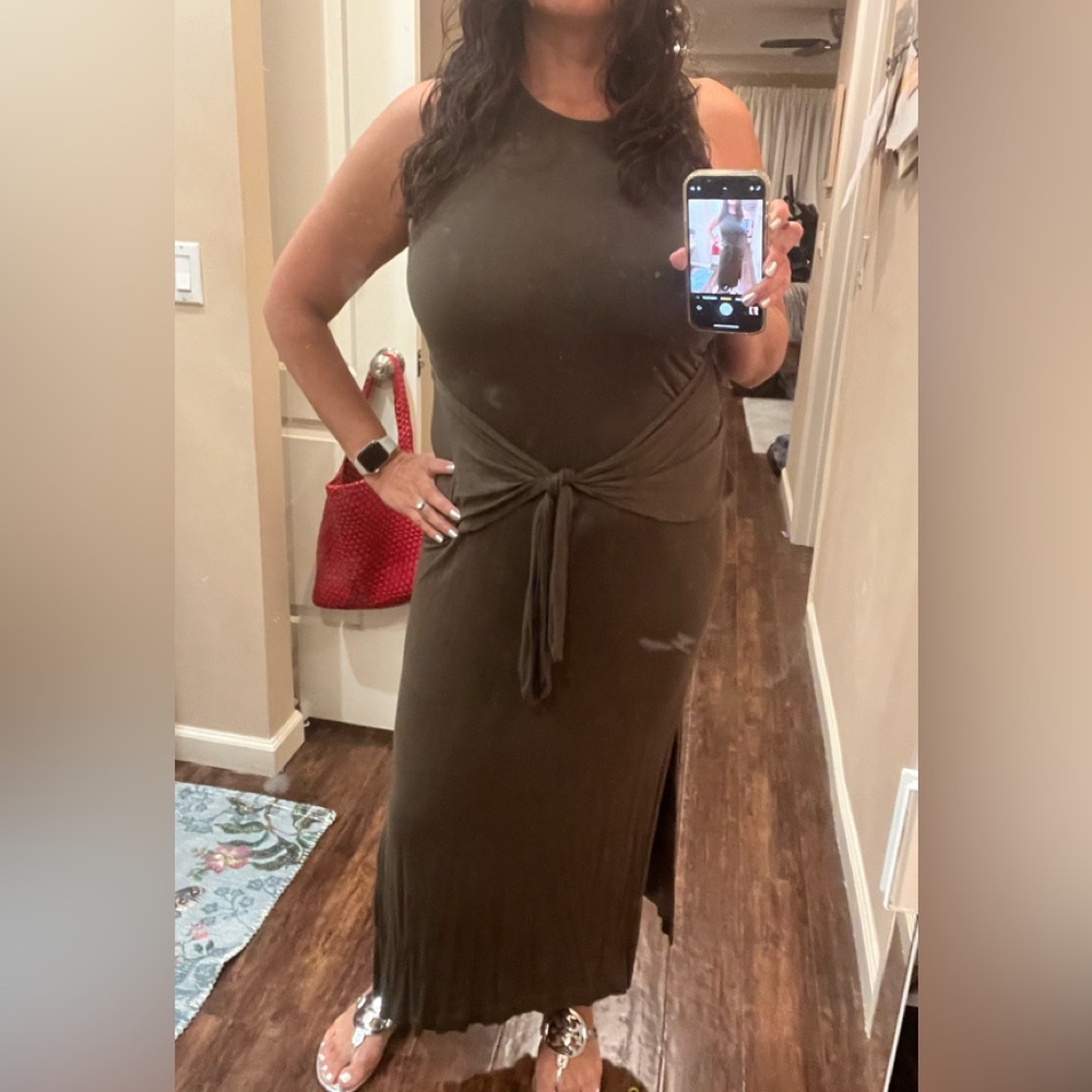 Michael Stars Olive Green Maxi Dress xL
